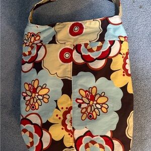 Retrofied Floral Patterned Tot Bag